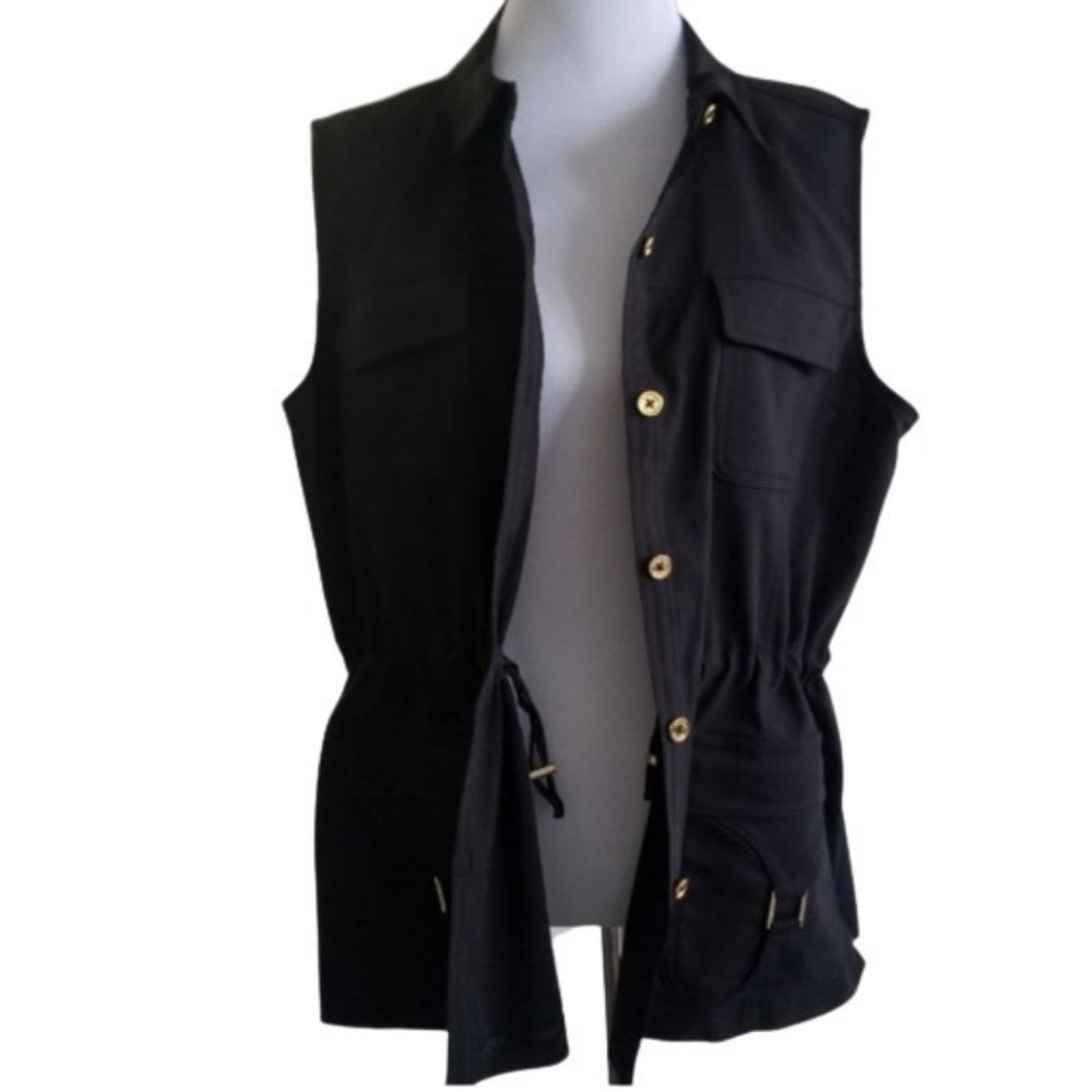 🆕️⬇️Calvin Klein Black Utility Drawstring Vest - Picture 6 of 16